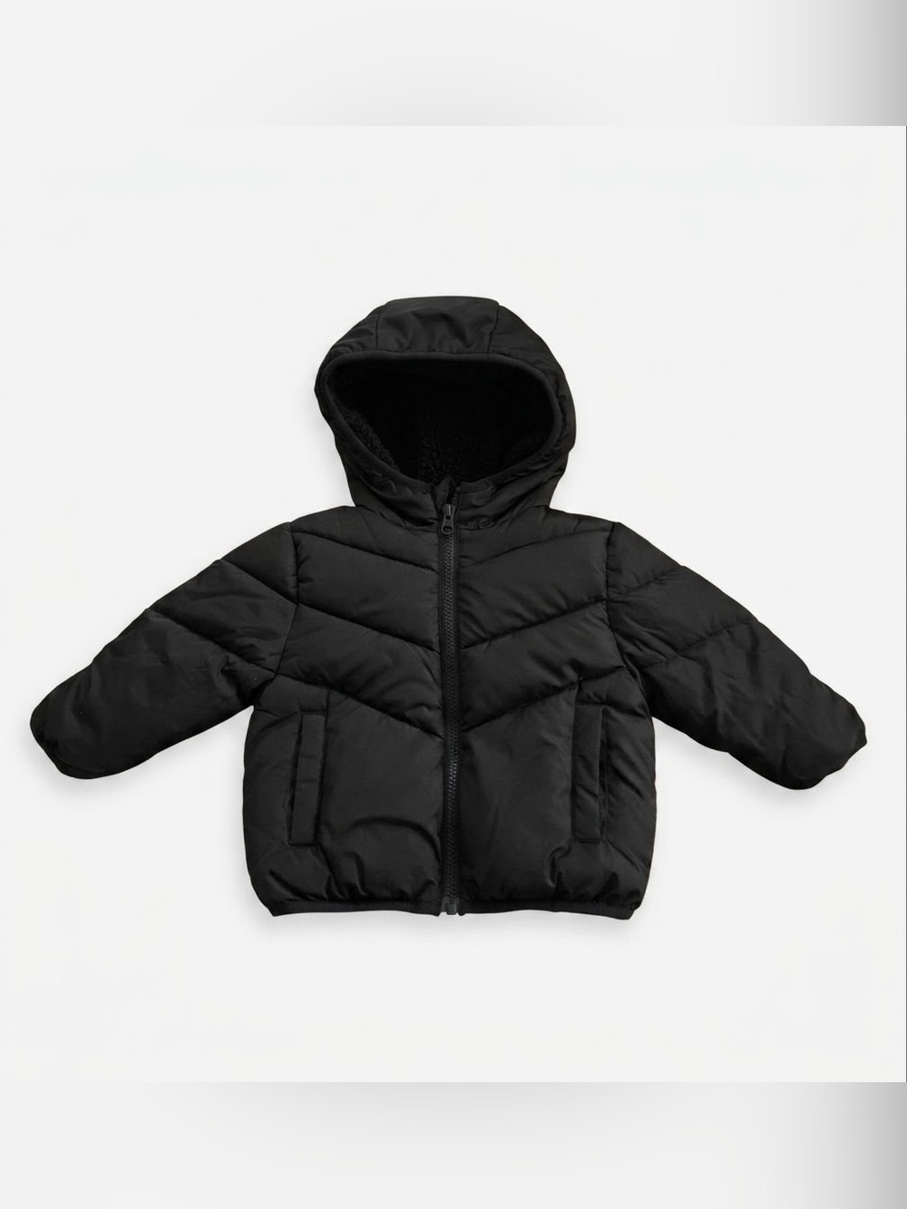 Swisstech black hooded Winter Jacket Baby Boy 12 months